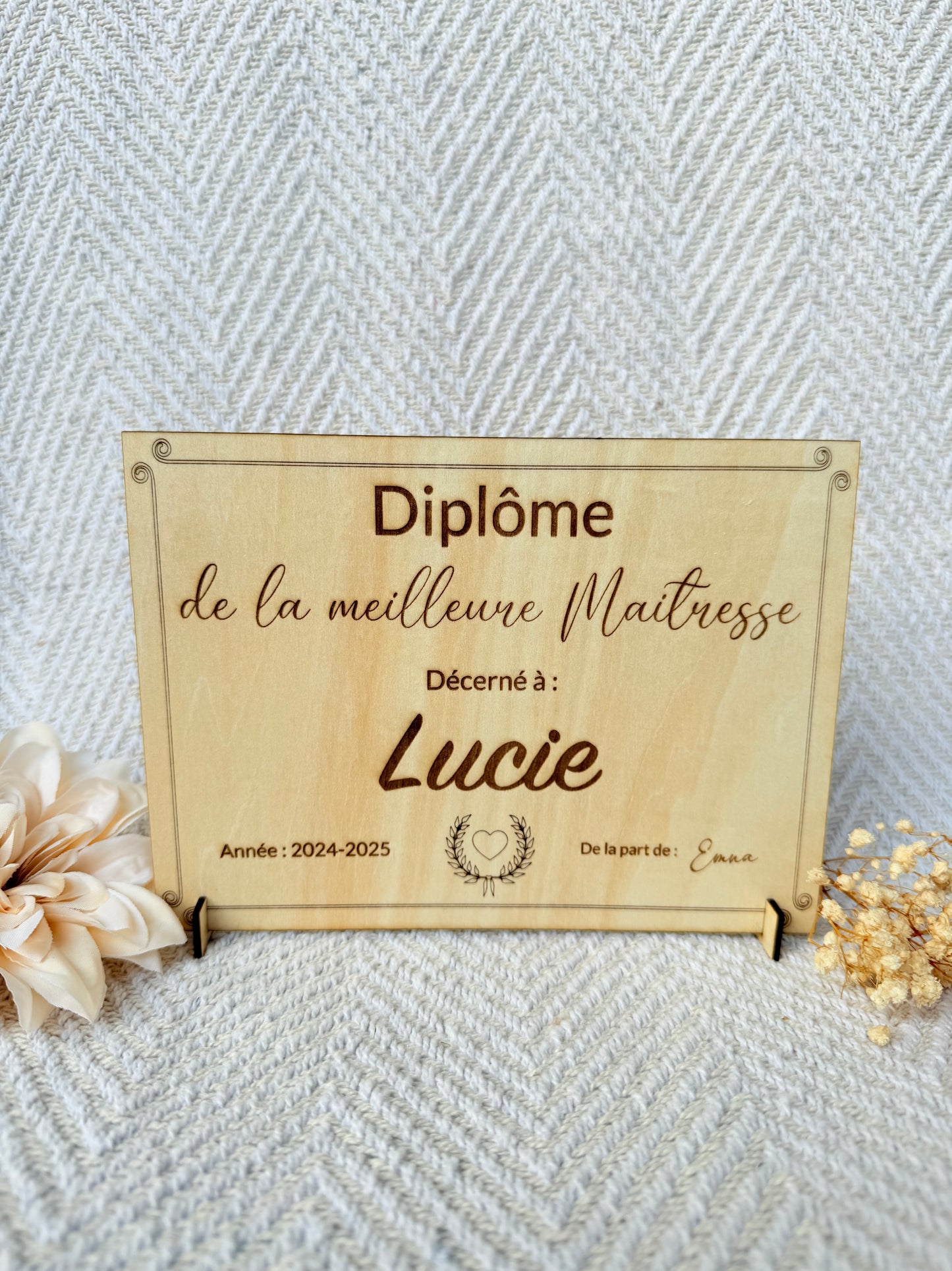 Diplôme personnalisé
